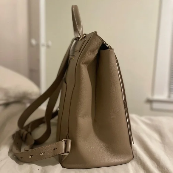 Harper Full Backpack (Leather) in Desert - Picture 10 of 15